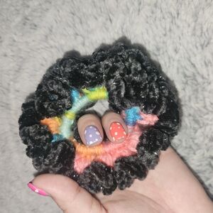 Colorful Crochet Scrunchie